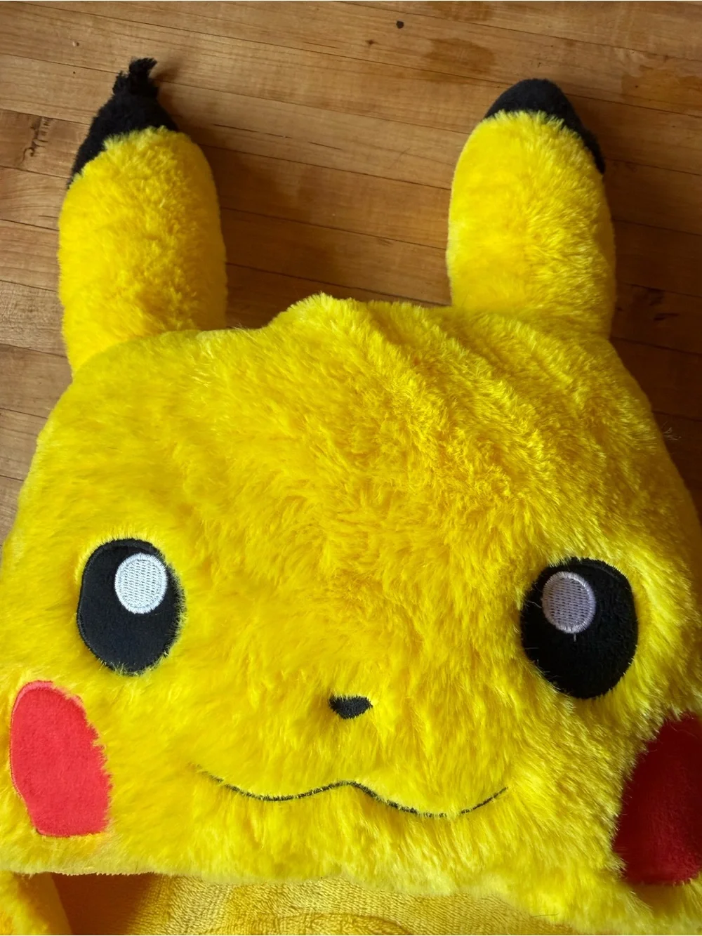 Pikachu-Inspired Kids Yellow Hooded Pajama Wrap